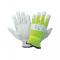 Global Glove High-Visibility Mesh Back Premium Goatskin Leather Palm Drivers Style Gloves -XL